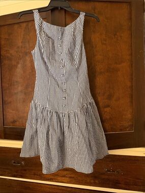a new day Blue and White Gingham Mini Dress
